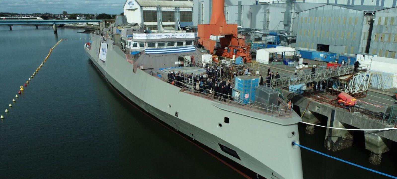 Naval Group met à l’eau la frégate HS Kimon